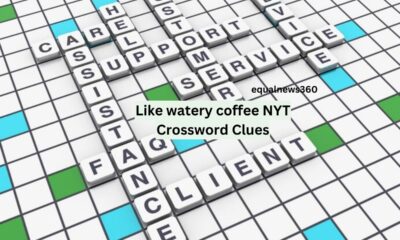 Like watery coffee NYT Crossword Clue